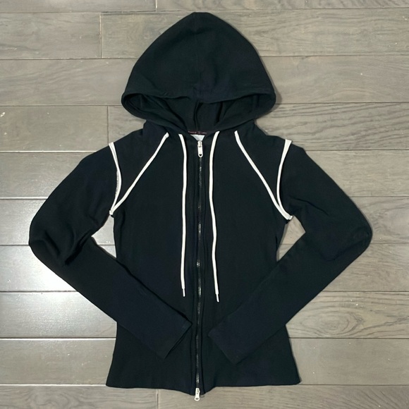 Armani Exchange Tops - Y2K Vintage Armani Exchange Zip Up Hoodie Size XS